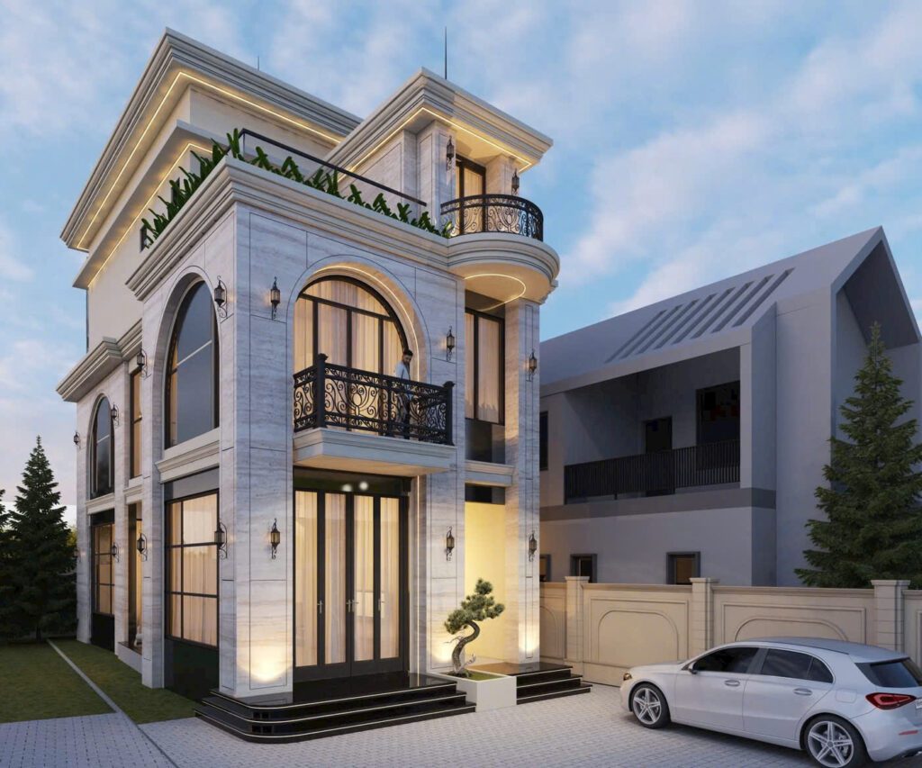Thiết-kế-Villa-tân-cổ-điển-2-tầng-1-tum-Đà-lạt2