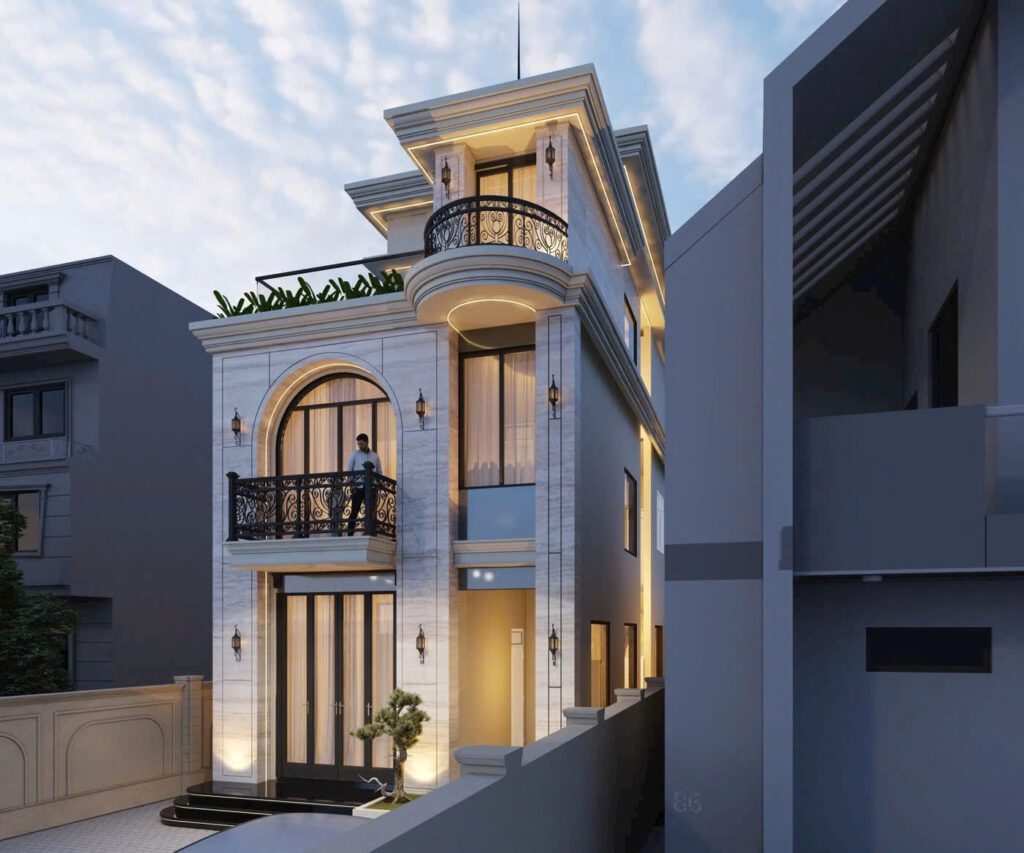 Thiết-kế-Villa-tân-cổ-điển-2-tầng-1-tum-Đà-lạt5
