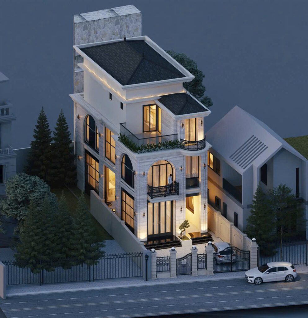 Thiết-kế-Villa-tân-cổ-điển-2-tầng-1-tum-Đà-lạt4